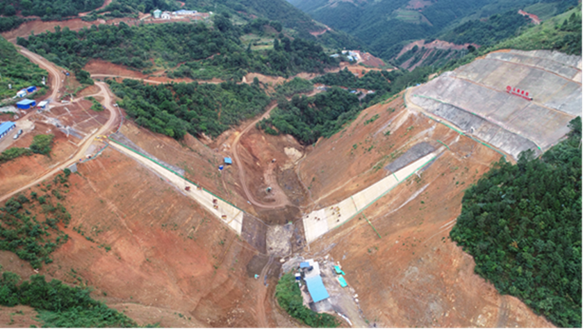 图为泸江水库鸟瞰图