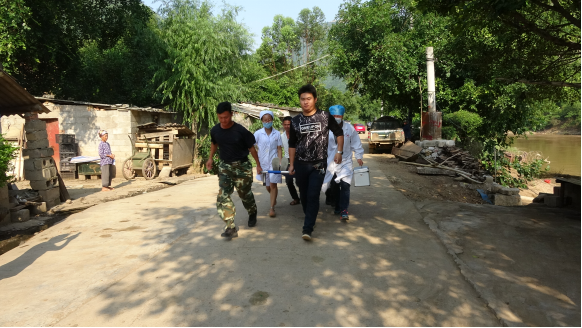 中和营镇地质灾害应急演练现场 中和营镇地质灾害应急演练现场